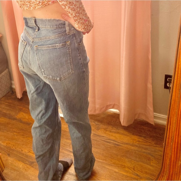 Abercrombie & fitch the 90’s straight ultra high rise size 6r /28 jeans - Picture 3 of 4